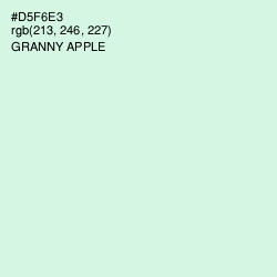 #D5F6E3 - Granny Apple Color Image